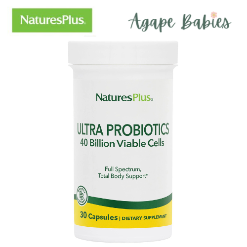 Nature's Plus Ultra Probiotics - 40 Billion Live Cells/12 Strains (Vcaps), 30 caps.