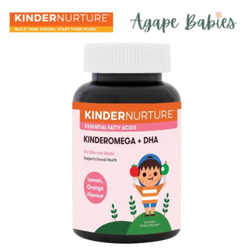 KinderNurture KinderOmega + DHA, 60 gummies Exp: 10/26