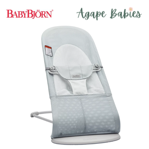 BabyBjorn Balance Soft Mesh Baby Bouncer Silver Frame - 4 Color