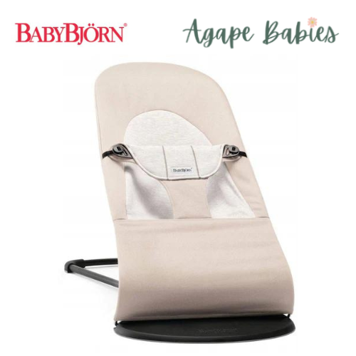 BabyBjorn Bouncer Balance Soft, Cotton/Jersey (Grey Frame)- 2 Color