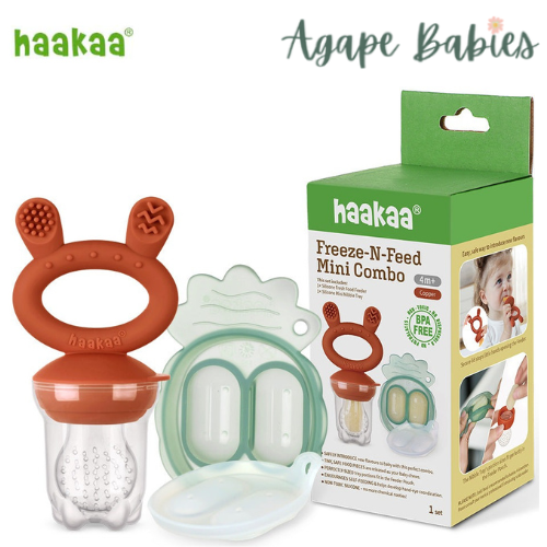 Haakaa Freeze-N-Feed Mini Combo - Feeder + Pea Green Tray - 9 Color