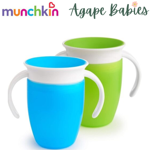 Munchkin Miracle® 360° Trainer Cup (2 pack) 7oz - Blue/Green