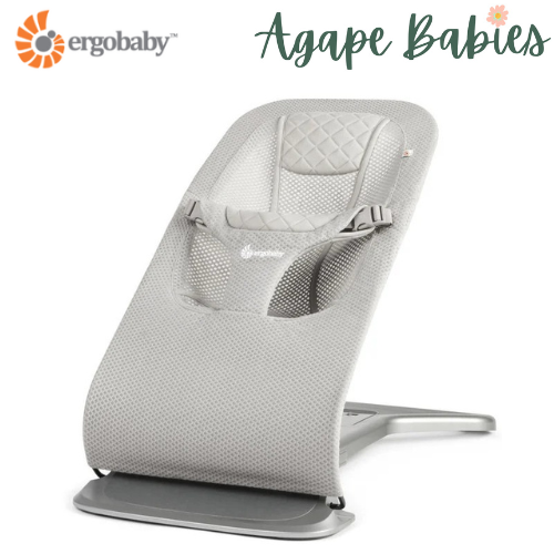 [1 Yr Local Warranty] Ergobaby Evolve 3 in 1 Mesh Bouncer - Light Grey