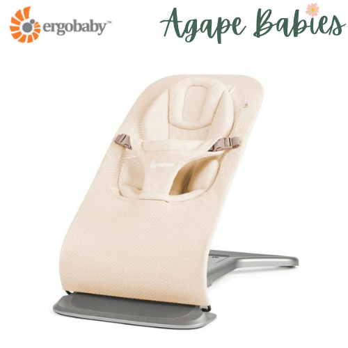 [1 Yr Local Warranty]Ergobaby Evolve 3 in 1 Mesh Bouncer - Cream