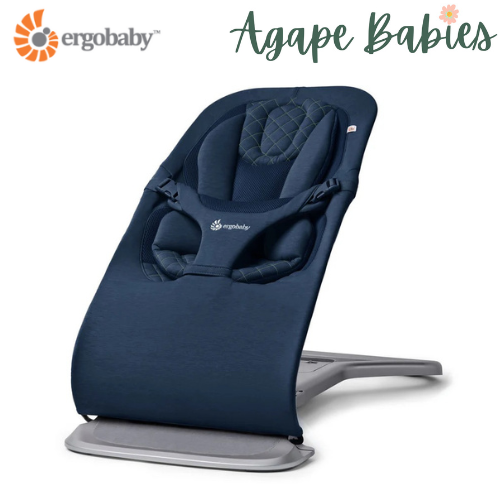 [1 Yr Local Warranty]Ergobaby Evolve 3 in 1 Bouncer - Cool Blue