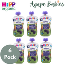 [6-Pack] Hipp Organic Plum Blackcurrant in Pear 100g