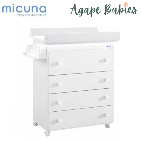 Micuna White Babybath w/ Changing Mat