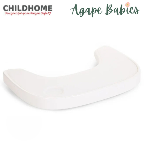 Childhome Evolu Feeding Tray + Silicone Placemat - White