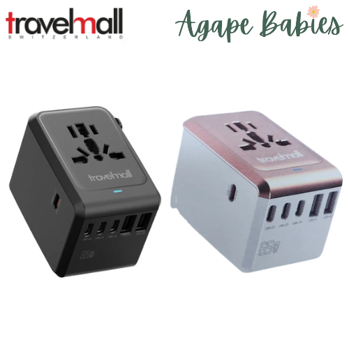 Travelmall GaN 65W PD High Performance  6 USB Travel Adaptor -2 Colors