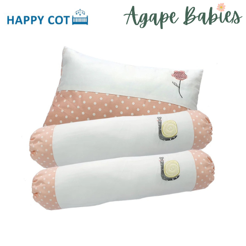 Happy Cot Baby Pillow Bolster Set - Have a Nice Day