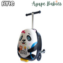 Zinc Flyte Scooter Suitcase Children's Luggage - Penni The Panda