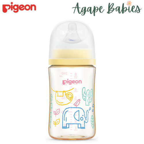 Pigeon Softouch Bpp Nursing Bottle Ppsu Safari Doodles -240ML