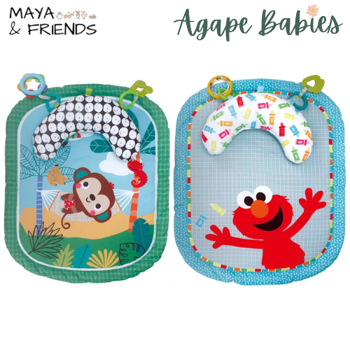 Maya & Friends Baby Tummy Time Prop Mat - 2 Designs