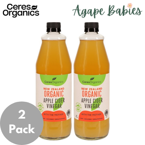 [2 Pack] Ceres Organics Raw Apple Cider Vinegar - 750ml