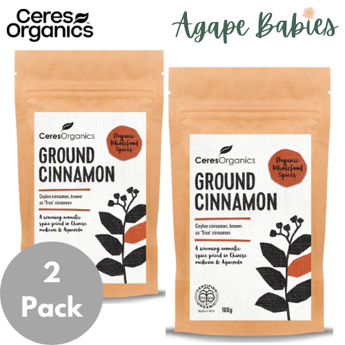 [2 Pack] Ceres Organics Ground Cinnamon - 100g