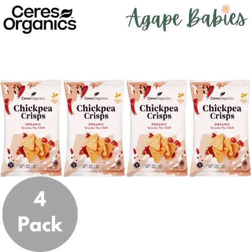 [4 Pack] Ceres Organics Chickpea Crisps - 2 Types