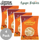 [4 Pack] Ceres Organics Organic Popped Rice Chips - 100g [2 Types]