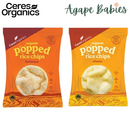[4 Pack] Ceres Organics Organic Popped Rice Chips - 100g [2 Types]