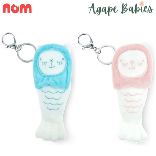 [2 Pack] Nom Merlion Chou Chou Mini Keychain - 2 Colors