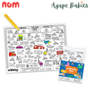 Nom Nibbles SG Edition Silicone Colouring Mat - 3 Designs