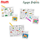 Nom Nibbles SG Edition Silicone Colouring Mat - 3 Designs