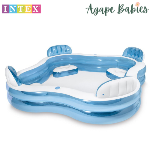 INTEX Swim Center Square Inflatable Family Lounge Pool