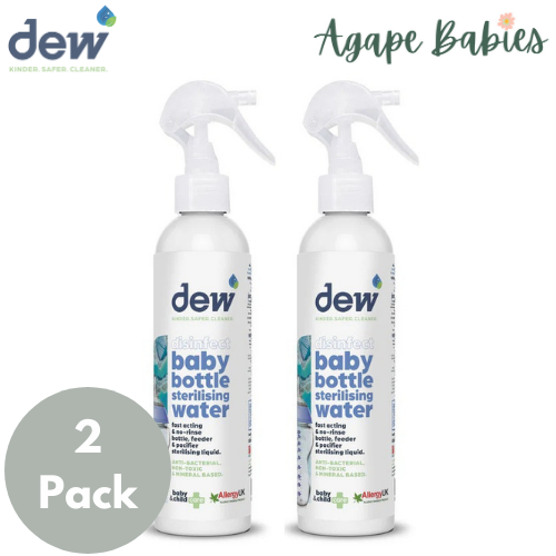 [2 Pack] Dew Baby Bottle Sterilising Water - 2 Sizes