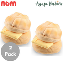 [2 Pack] Nom Waggle Bolo Bun Squeakie Chew Toy (Premium)