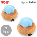 [2 Pack] Nom Waggle Gem Biscuit Squeakie Chew Toy - 2Colors