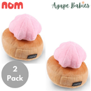 [2 Pack] Nom Waggle Gem Biscuit Squeakie Chew Toy - 2Colors