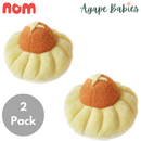 [2 pack] Nom Waggle Pineapple Tart Squeakie Chew Toy