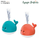 [2 Pack] Maya & Friends Glowing Whale Bath Toy With Induction Water Jet - 2 Colors