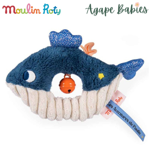 Moulin Roty Les Aventures de Paulie Whale Ring Rattle