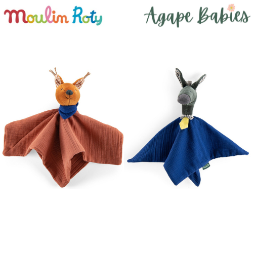 Moulin Roty Pomme des Bois Muslin Comforter - 2 Designs