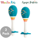 [2 Pack] Moulin Roty Le Voyage d'Olga Maracas - Blue
