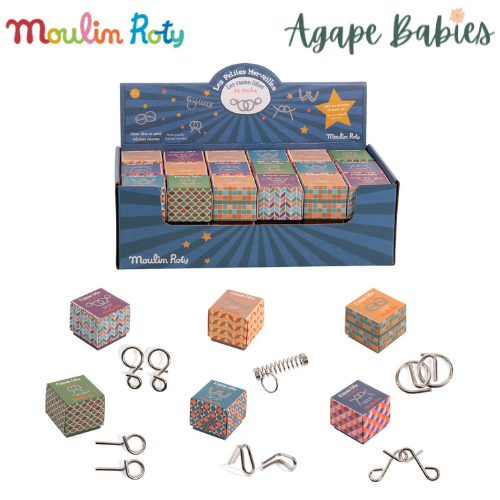 [3 Pack] Moulin Roty Les Petites Merveilles Pocket Puzzle - 6 Styles