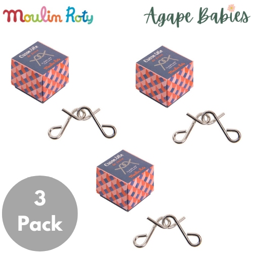 [3 Pack] Moulin Roty Les Petites Merveilles Pocket Puzzle - 6 Styles