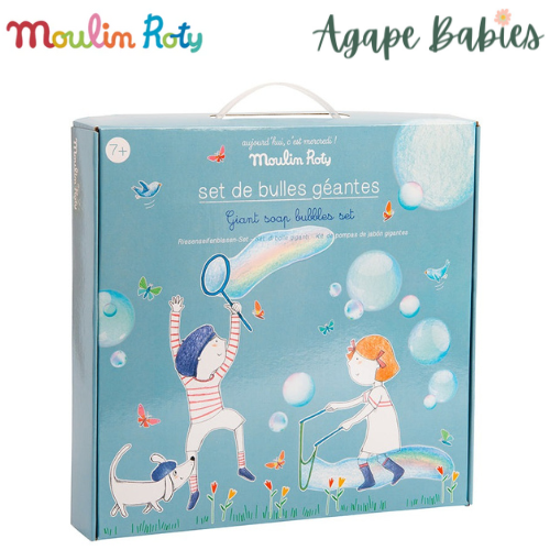 Moulin Roty Aujourd'hui C'est Mercredi Giant Soap Bubbles Set