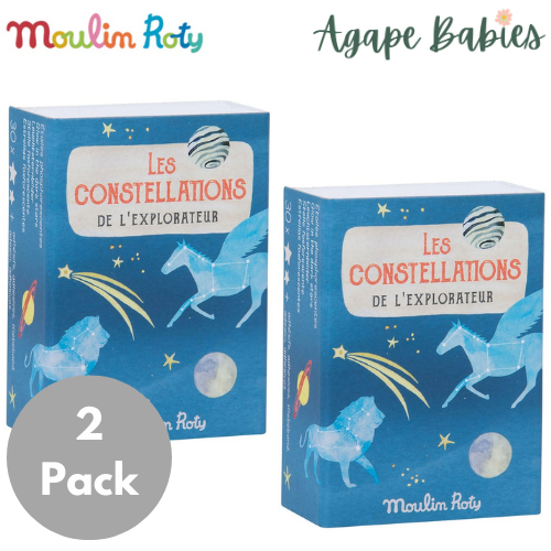 [2 Pack] Moulin Roty Les Grands Explorateurs Glow in the Dark Constellations