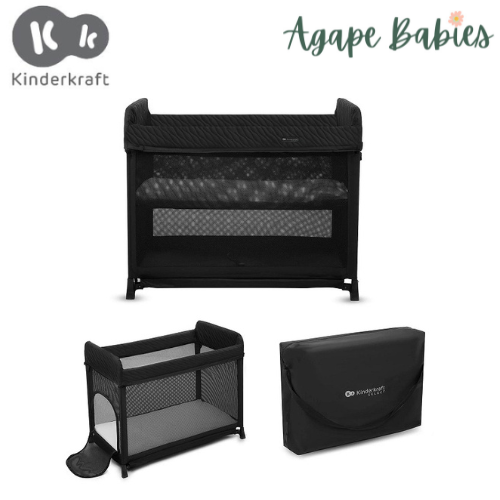 Kinderkraft Baby Cot, Moon Dream - Black