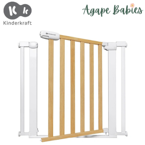 Kinderkraft Safety Gate, Lock & Go - WOOD