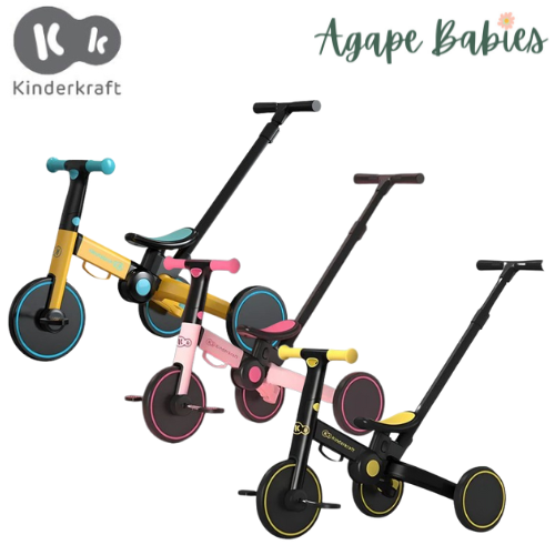 Kinderkraft Tricycle, 4Trike with Pushrod - 3 Colors