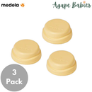 [Pack Of 3] Medela Solid Storage Lids (Wave)