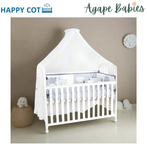 [1 Year Local Warranty] Happy Cot Happy Dream 4-in-1 Convertible Baby Cot - Free Mosquito Net