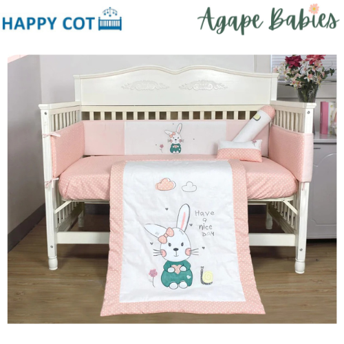 Happy Cot 100% Cotton Bedding Set - Have a Nice Day (3pcs)