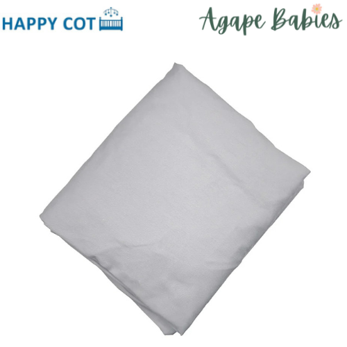 Happy Cot 100% Cotton Fitted Sheet - Plain Grey