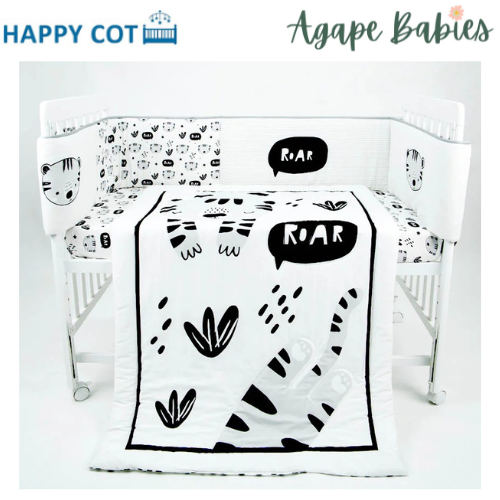 Happy Cot 100% Cotton 3pcs Bedding Set - Tiger Land