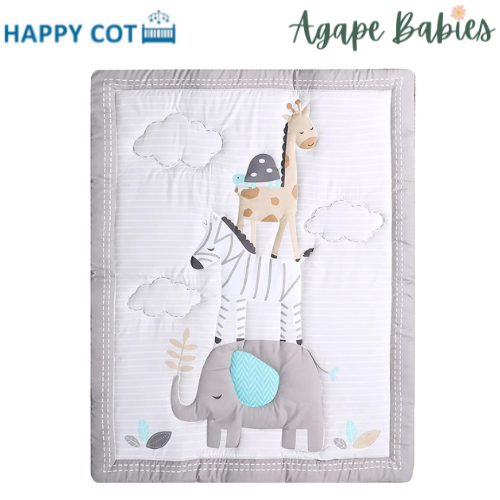 Happy Cot 100% Polyester Baby Comforter - Animal Tower (N19)