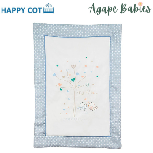 Happy Cot 100% Cotton Baby Comforter - Full of Love