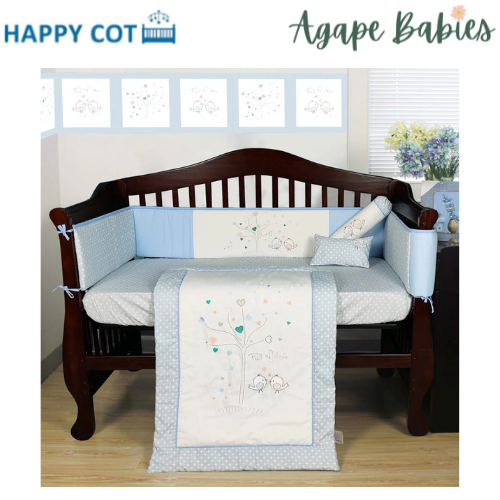 Happy Cot 100% Cotton Bedding Set - Full of Love (3pcs)